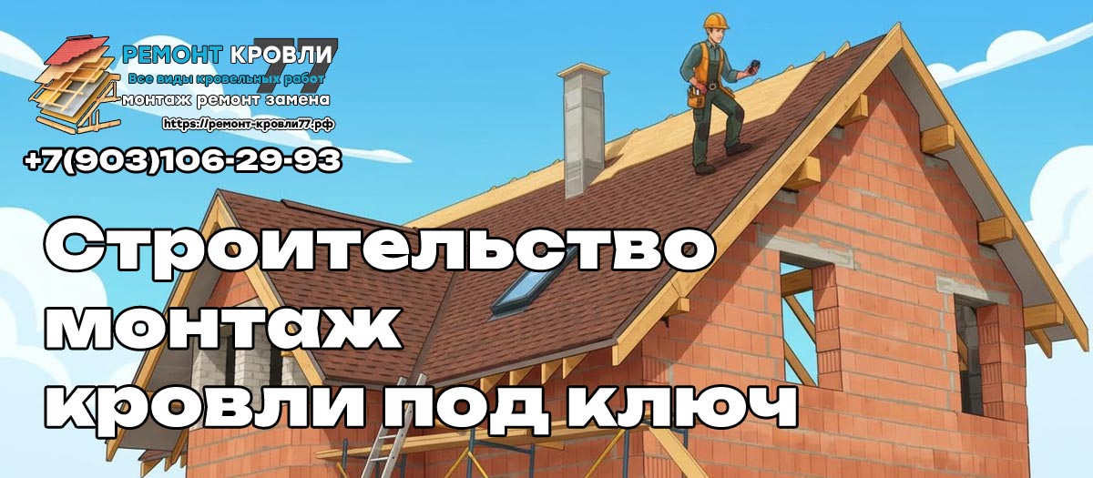 Строительство кровли под ключ в Чехове и Чеховском районе